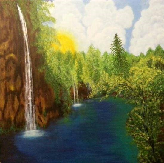 Serene beauty, painting by Anjalee S Goel