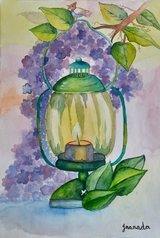 Light up your day!, painting by Jnanada Bhat