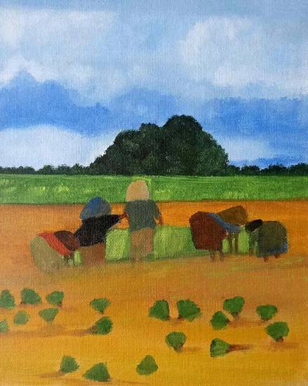 The Farmers Painting by Aiswaria A.K