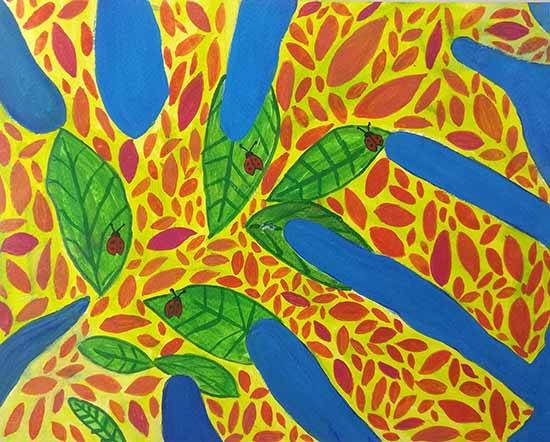 Painting  by Arunima Ghosh - Leaf of Life