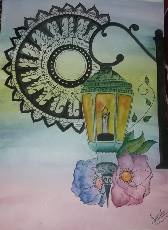 Mandala Art, painting by Janisha Chatterjee