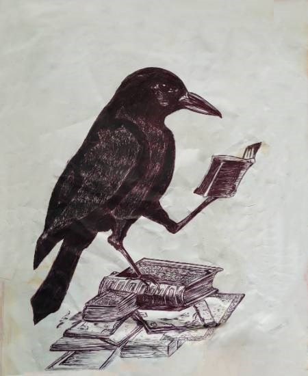 Habit, painting by Sudipta Ghosh