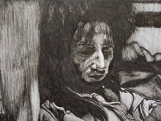 The Prisoner, painting by Twinkle 