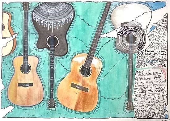 Strings attached, Strings attach, painting by Vaishnavi Gupta