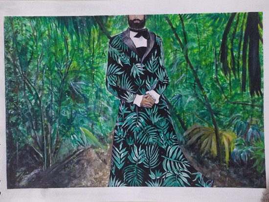 MAN, painting by Vaishnavi Gupta
