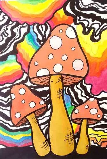 Trippy Art, painting by Nirmitee Gaikwad