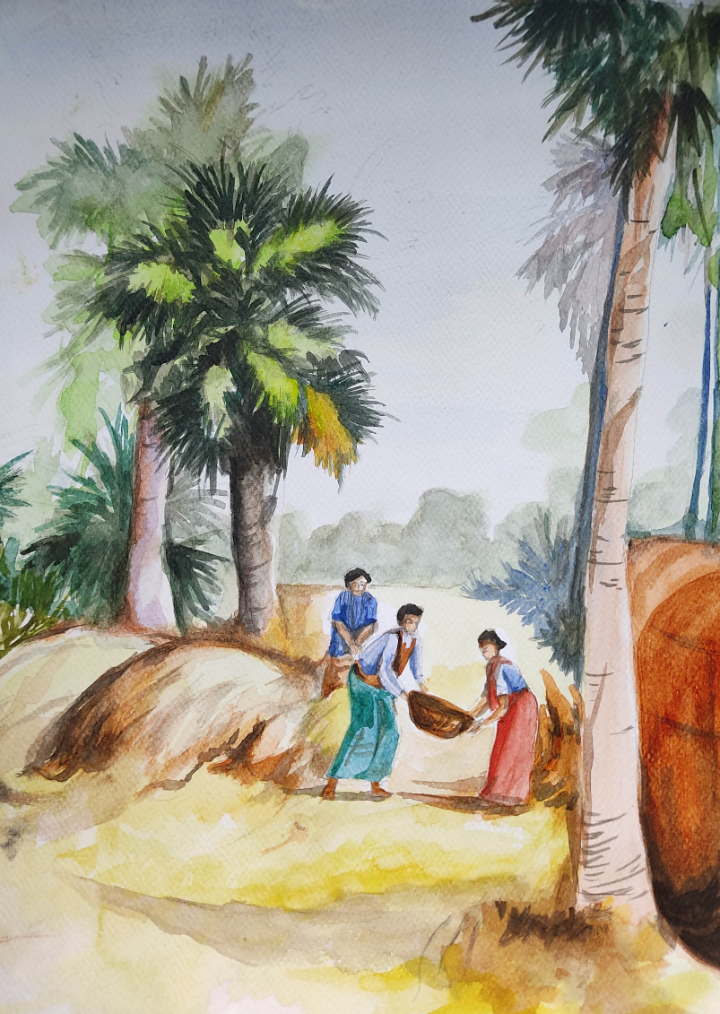Painting  by Souhardya Talukdar - Countryside