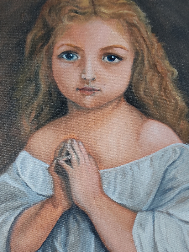 Painting  by Souhardya Talukdar - Little Girl