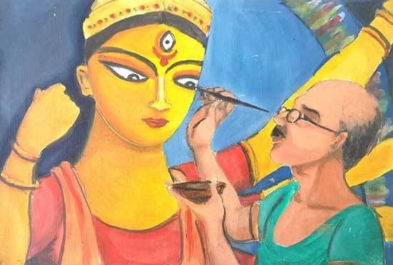 Chokkhudan, painting by Souhardya Talukdar