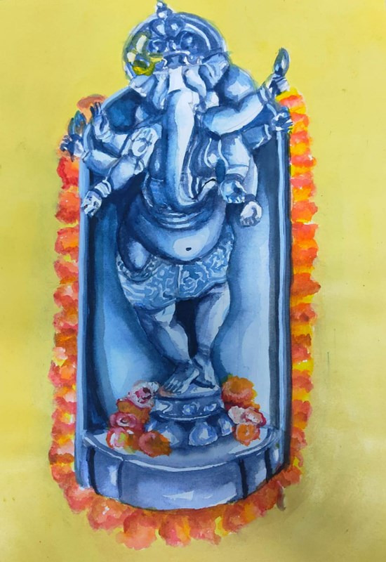 Ganesha, painting by Souhardya Talukdar