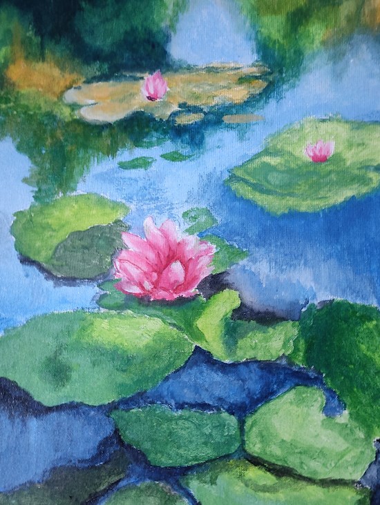 Lotus, painting by Souhardya Talukdar