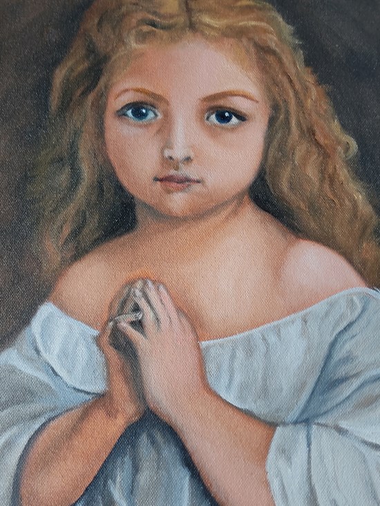 Little Girl, painting by Souhardya Talukdar