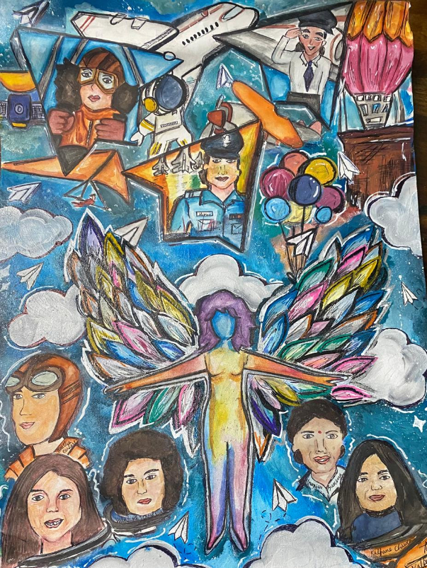Painting by Aditi Saxena - Wings