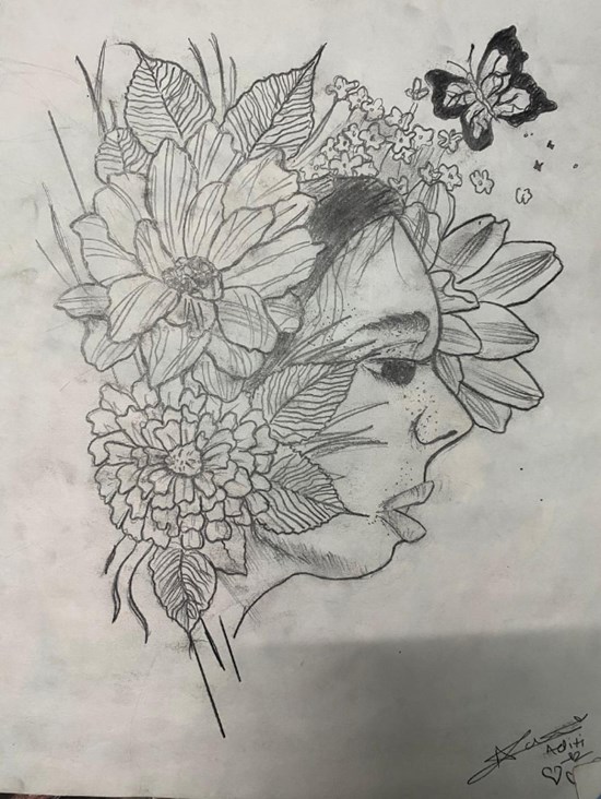 Beauty, painting by Aditi Saxena
