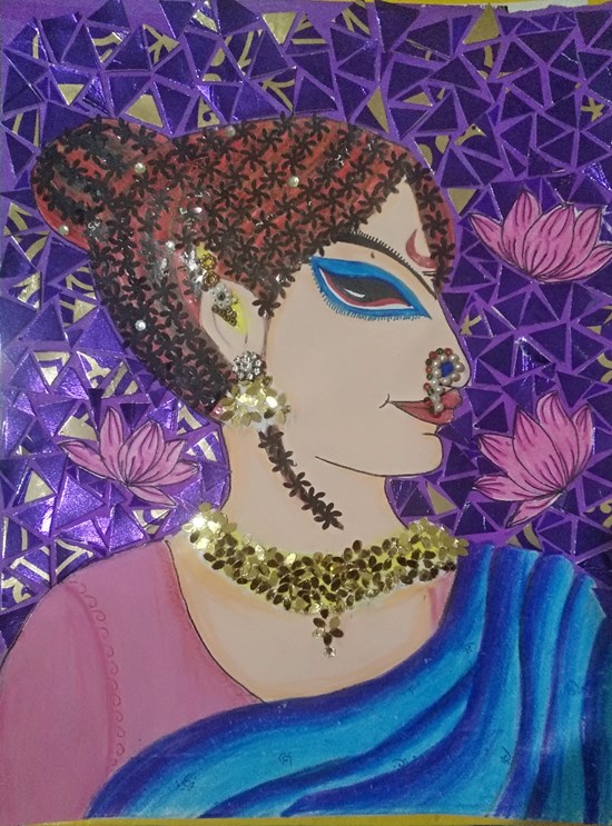 Innovative mistress, painting by Pravinya Yadav