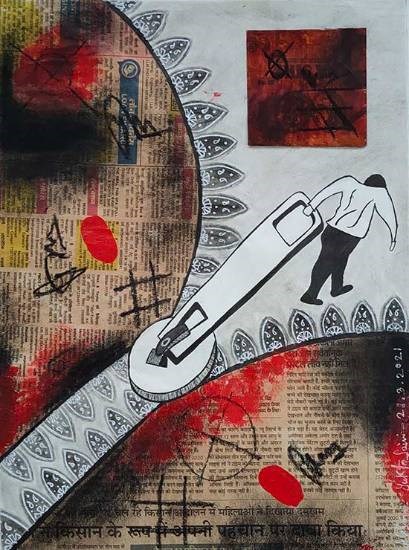 Mix Media Art, painting by Yukta Sankhla