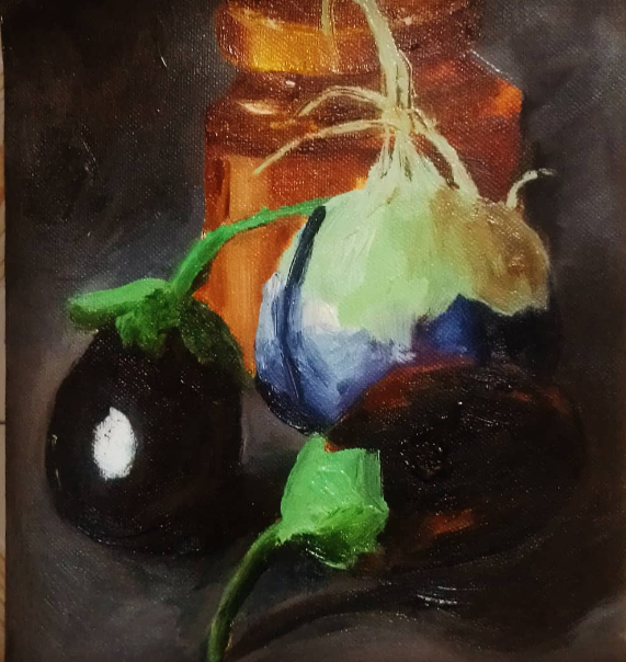 Painting  by Soumil Mukherjee - Oil Painting Still Life