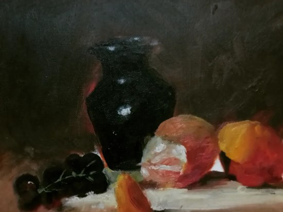 Oil Painting Still Life, painting by Soumil Mukherjee