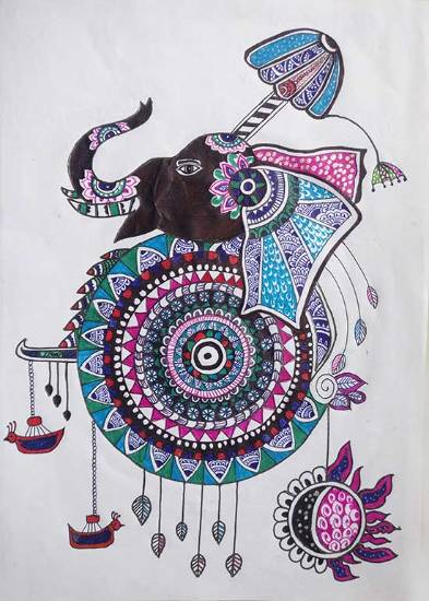 Painting  by Sreetha M - Symbol of Prosperity