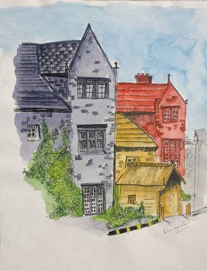 Old House, painting by Divyanshi Kondal