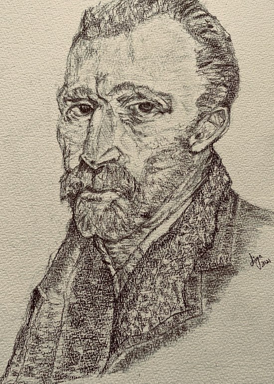 Vincent Van Gogh, painting by Divya Bhagwat