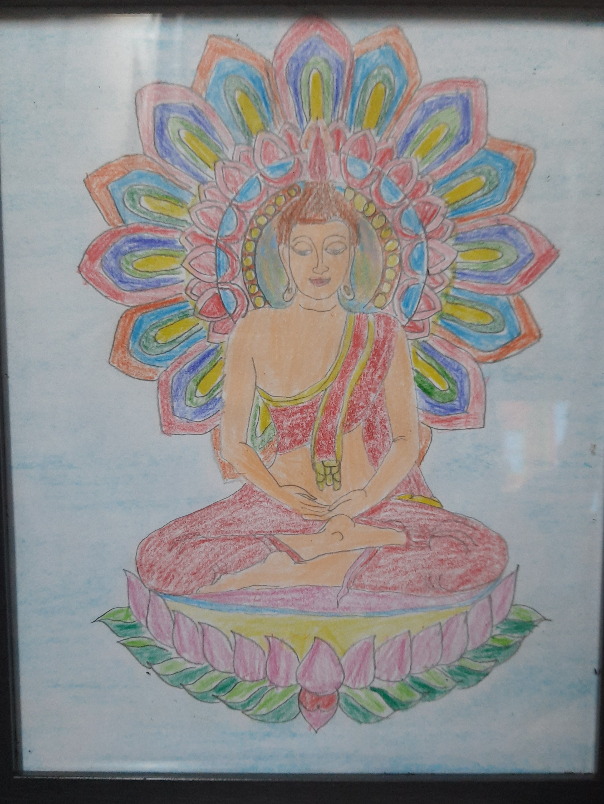 Painting  by S Chinmayee - Buddha