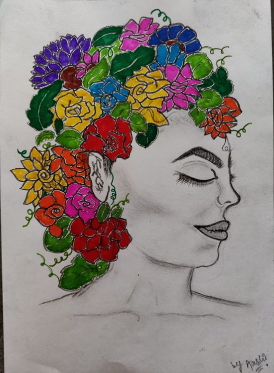 Beauty, painting by Aashi singh