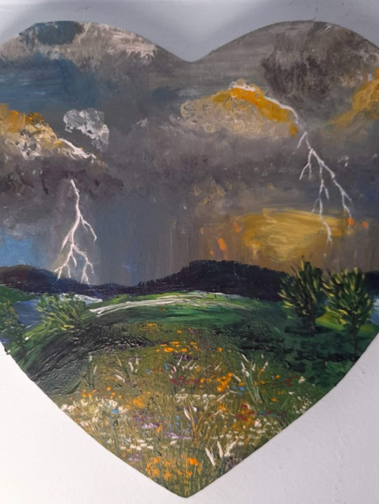 Storm, painting by Csenge Natalia Pop