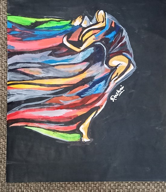 women, painting by roshni asawa