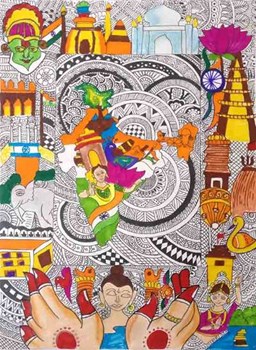 Incredible India Painting by Sakshi Chavan