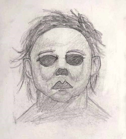 Michael Myers, painting by Aarnav Pillai