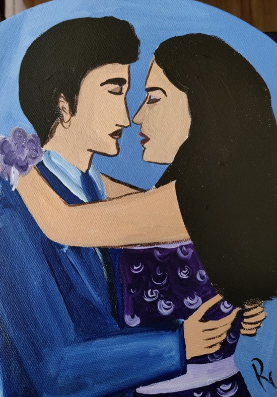 She&he, painting by Richie Dalai