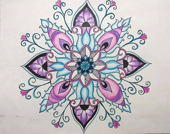 A Colorful Life, painting by Jothikha 