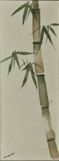 Bamboo Tree, painting by S Karthika