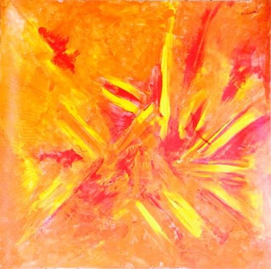 Abstract, painting by Sudeep Deshpande