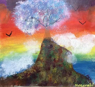 Aura - The mystic mysteries, painting by Dheemahi Panchal