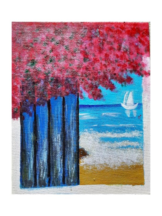 Scenery, painting by Pracheta Panda