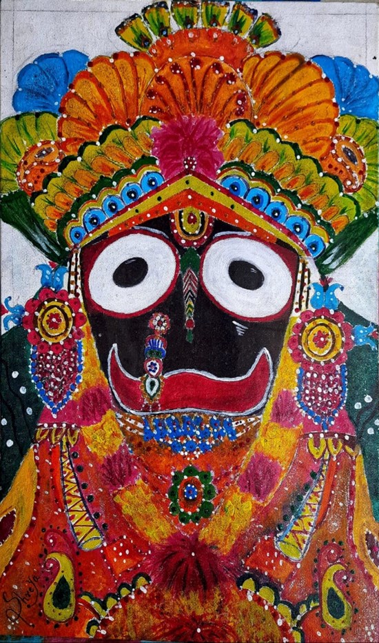 Jagannath, painting by Pracheta Panda