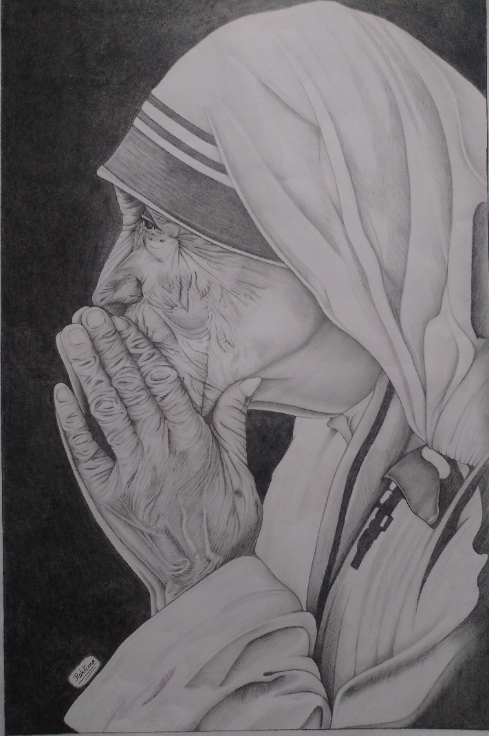 Painting  by Raktima Sau - Mother Teresa