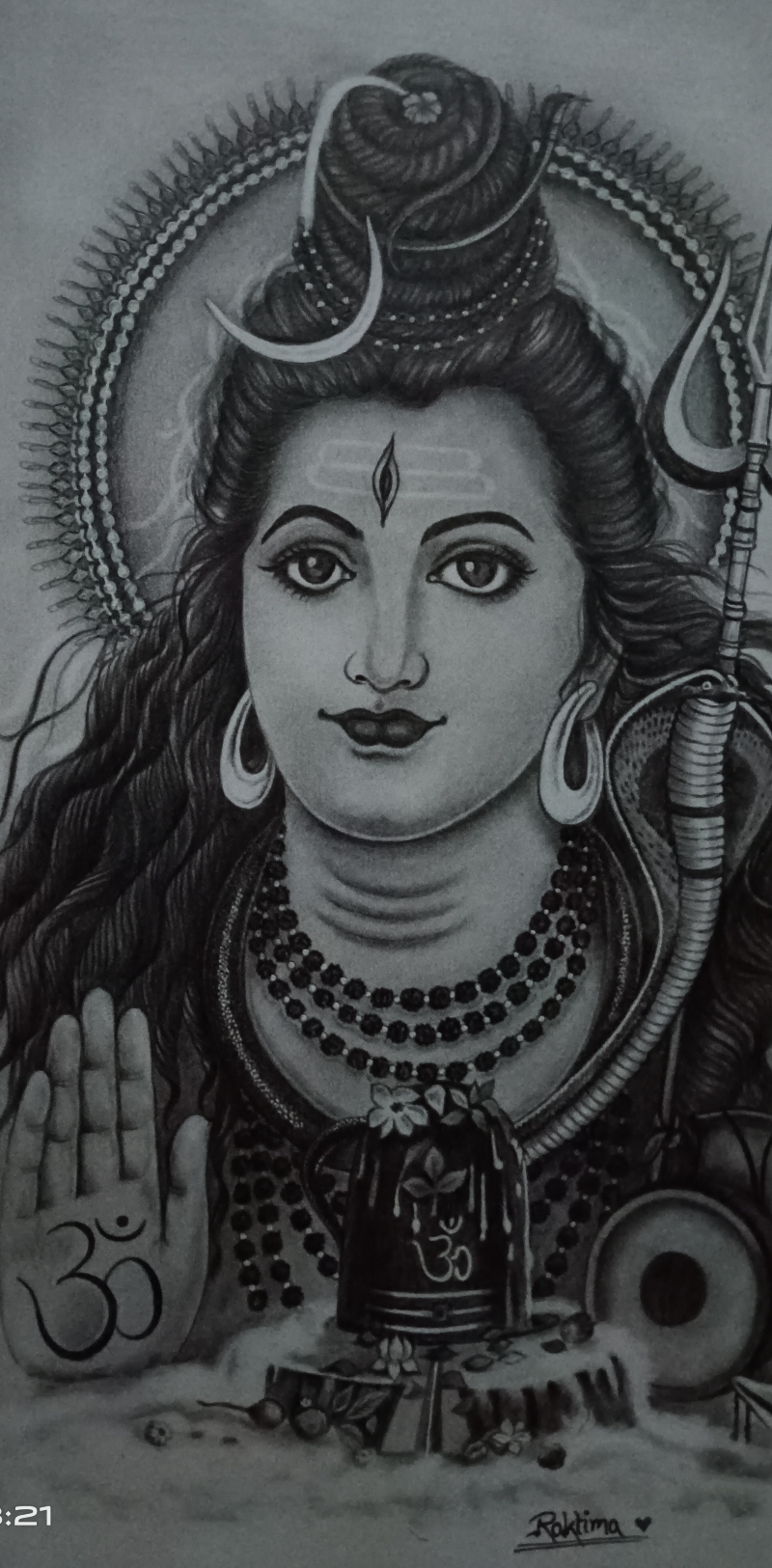 Painting  by Raktima Sau - Lord Shiva ??