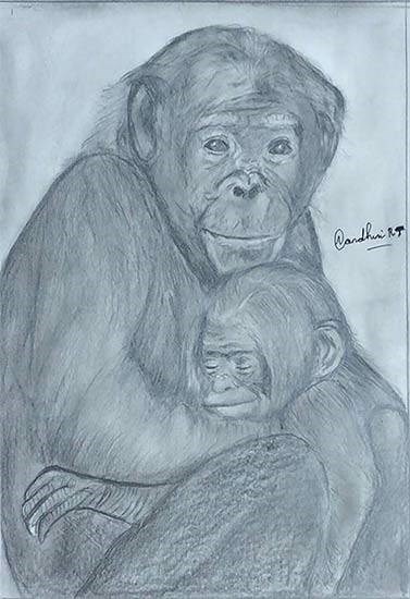 True love, painting by nandhini RT RT