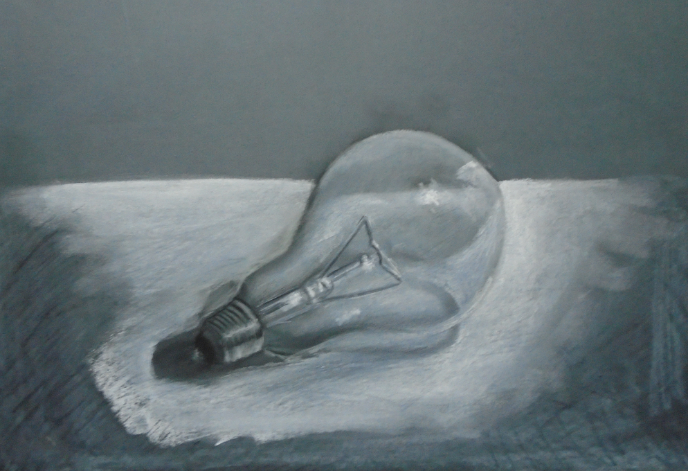 Electric lamp, Painting by  Artist Khaled Hamdy .H