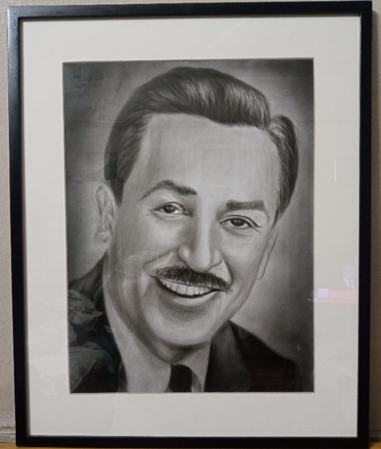 Walt Disney, painting by Khaled Hamdy .H
