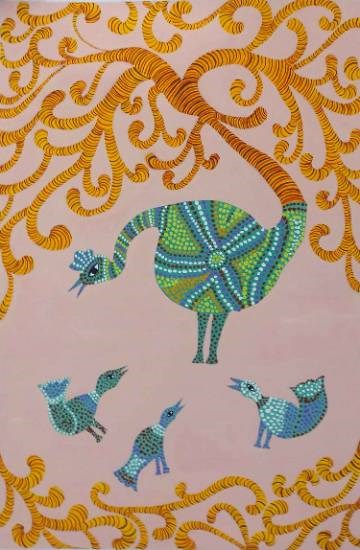 Tribal Art Bhil Art, painting by Tanisha Gill