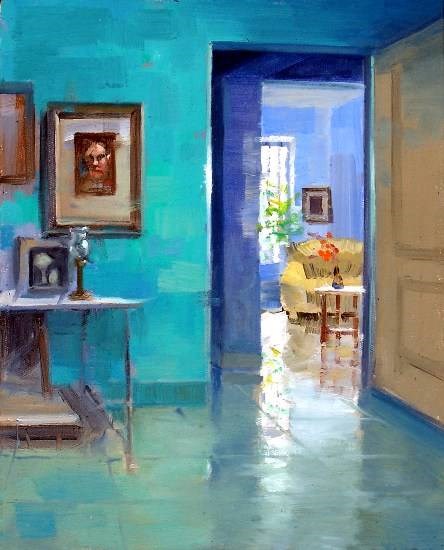 My home, painting by Anwar Husain