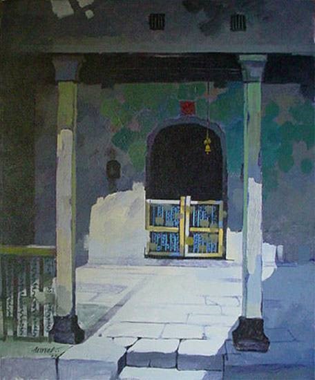 Rest, painting by Anwar Husain
