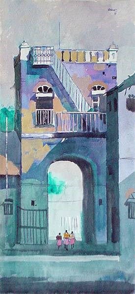 Rajwada, painting by Anwar Husain