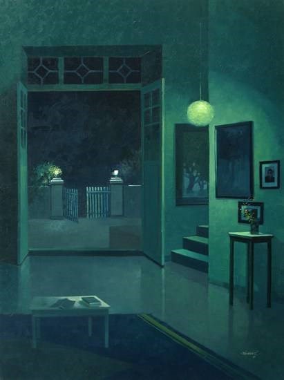 Untitled 9, painting by Anwar Husain