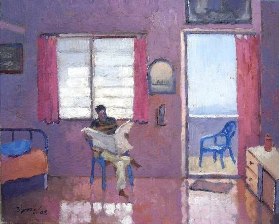 Morning, painting by Anwar Husain