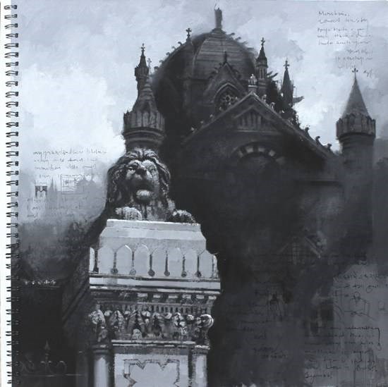 Mumbai Diary - 1, painting by Anwar Husain